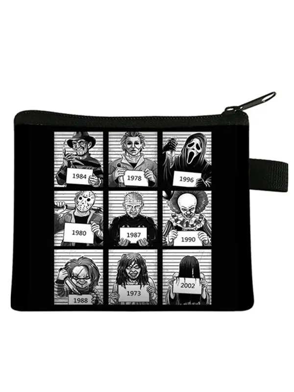 Portfelik kosmetyczka z motywem horroru friends krzyk